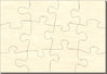 Blankopuzzle Rechteck, 56x38, 12 Teile
