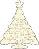 Blankopuzzle Christbaum, 39x49, 24 Teile
