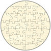 Blankopuzzle Kreis, 29x29, 30 Teile