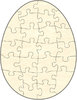 Blankopuzzle Ei, 39x51 cm, 24 Teile