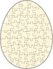 Blankopuzzle Ei, 29x38 cm, 48 Teile