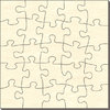 Blankopuzzle Quadrat, 58x58, 25 Teile