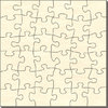 Blankopuzzle Quadrat, 39x39, 36 Teile