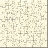 Blankopuzzle Quadrat, 58x58, 49 Teile