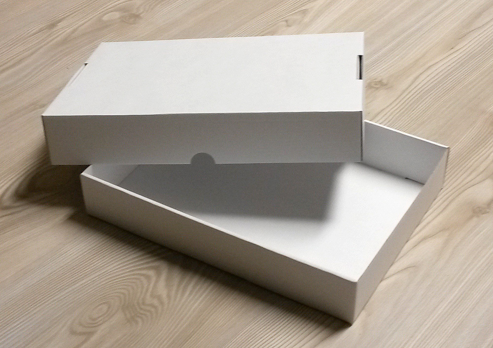 Stülpdeckelkarton für A4 Geschenkbox zum Sortieren weiß 25er Pack Basteln