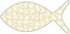 Blankopuzzle Fisch, 40x19, 36 Teile