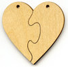 Wir-Puzzle Herz, 2 Teile, 5 x 5 cm