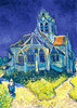 Puzzle Die Kirche von Auvers - van Gogh