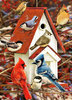 Puzzle Vogelhaus im Winter